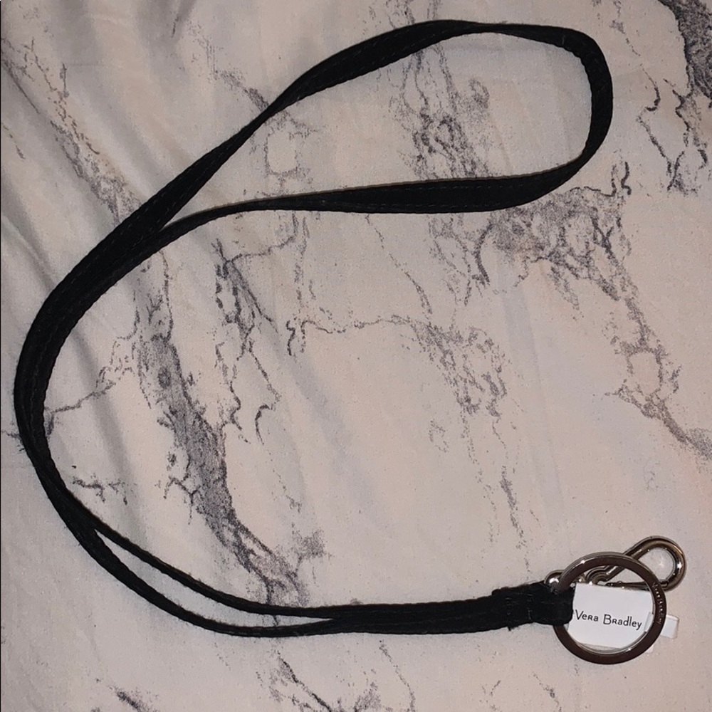 Vera Bradley classic black lanyard
